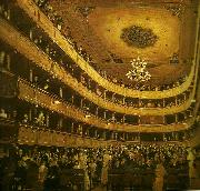 Gustav Klimt salongen, gamla burgtheater oil painting reproduction